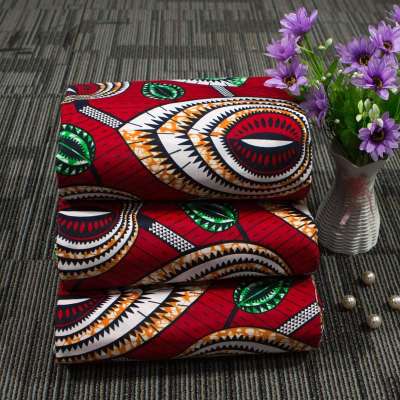 100% Cotton Real African Print Wax Fabric Of Batik, African Batik Print Fabric For Dress